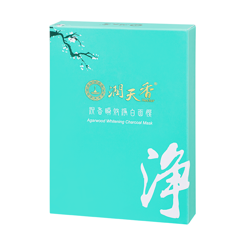 潤天香 沉香瞬效淨白面膜 5入