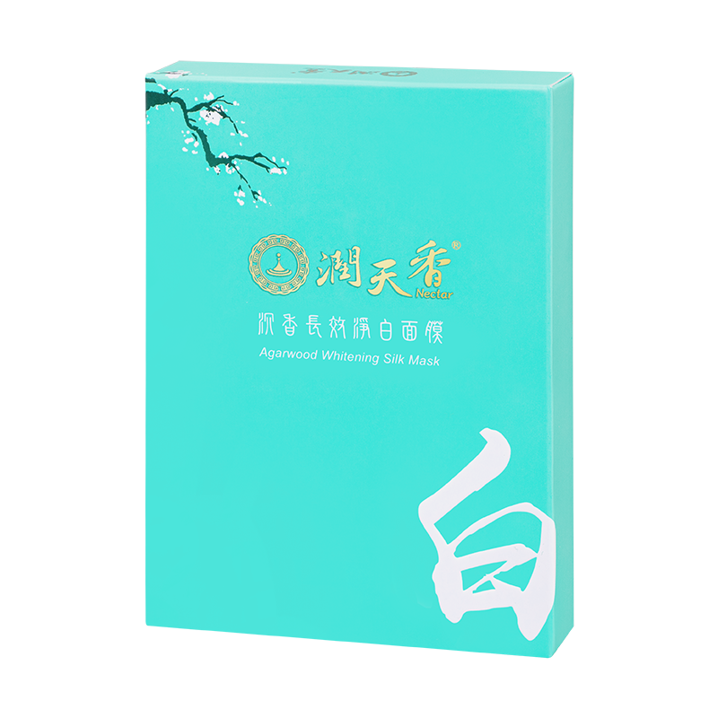 潤天香 沉香長效淨白面膜 5入 蠶絲面膜